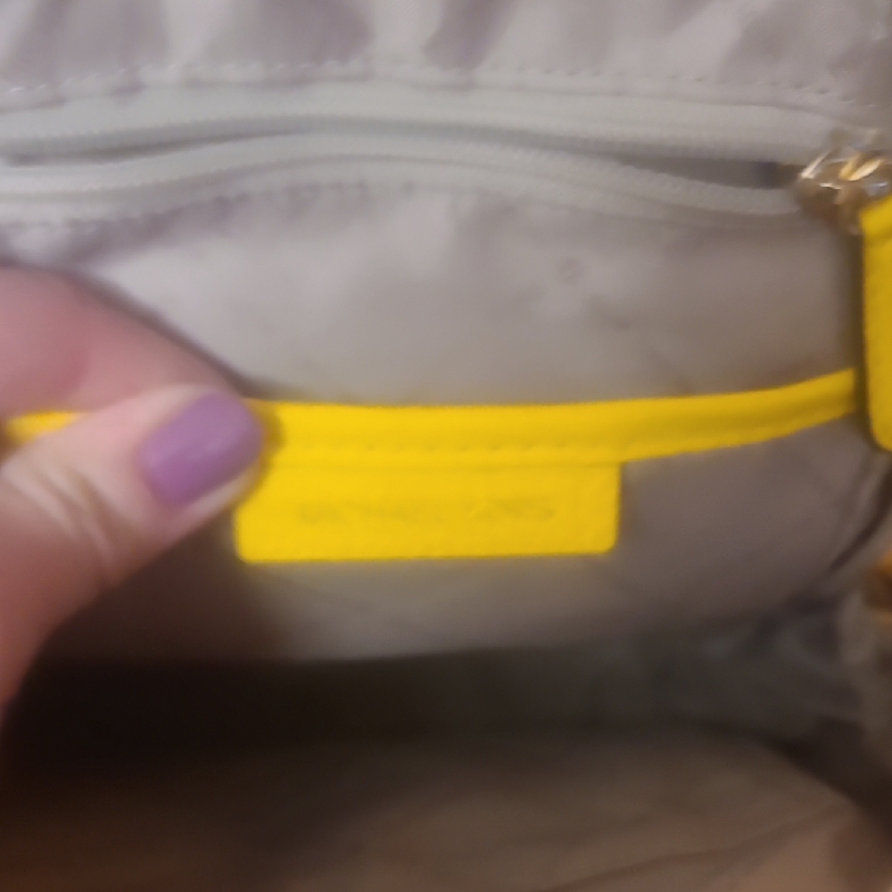 Michael Kors Vibrant Yellow Studded Backpack - Picture 7 of 15